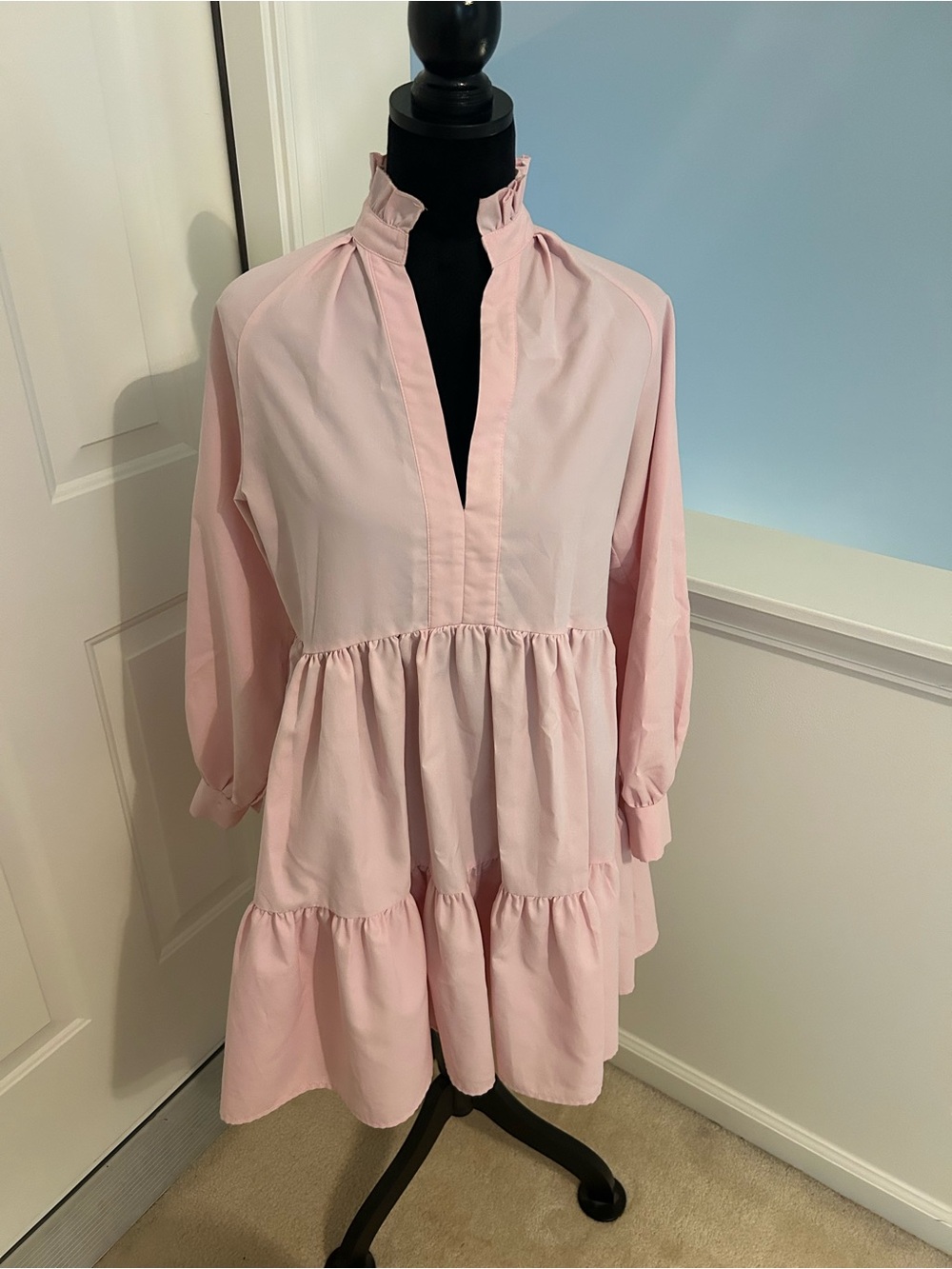 Target Light Pink Tiered Ruffle Popover Tunic